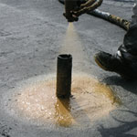 Roof repair with spray foam insulation